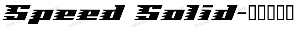 Speed Solid字体转换